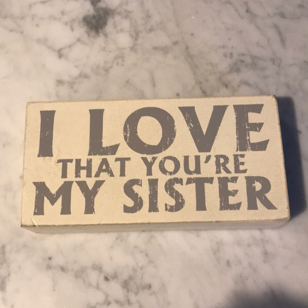 Polka Dot Sister Sign or Tray